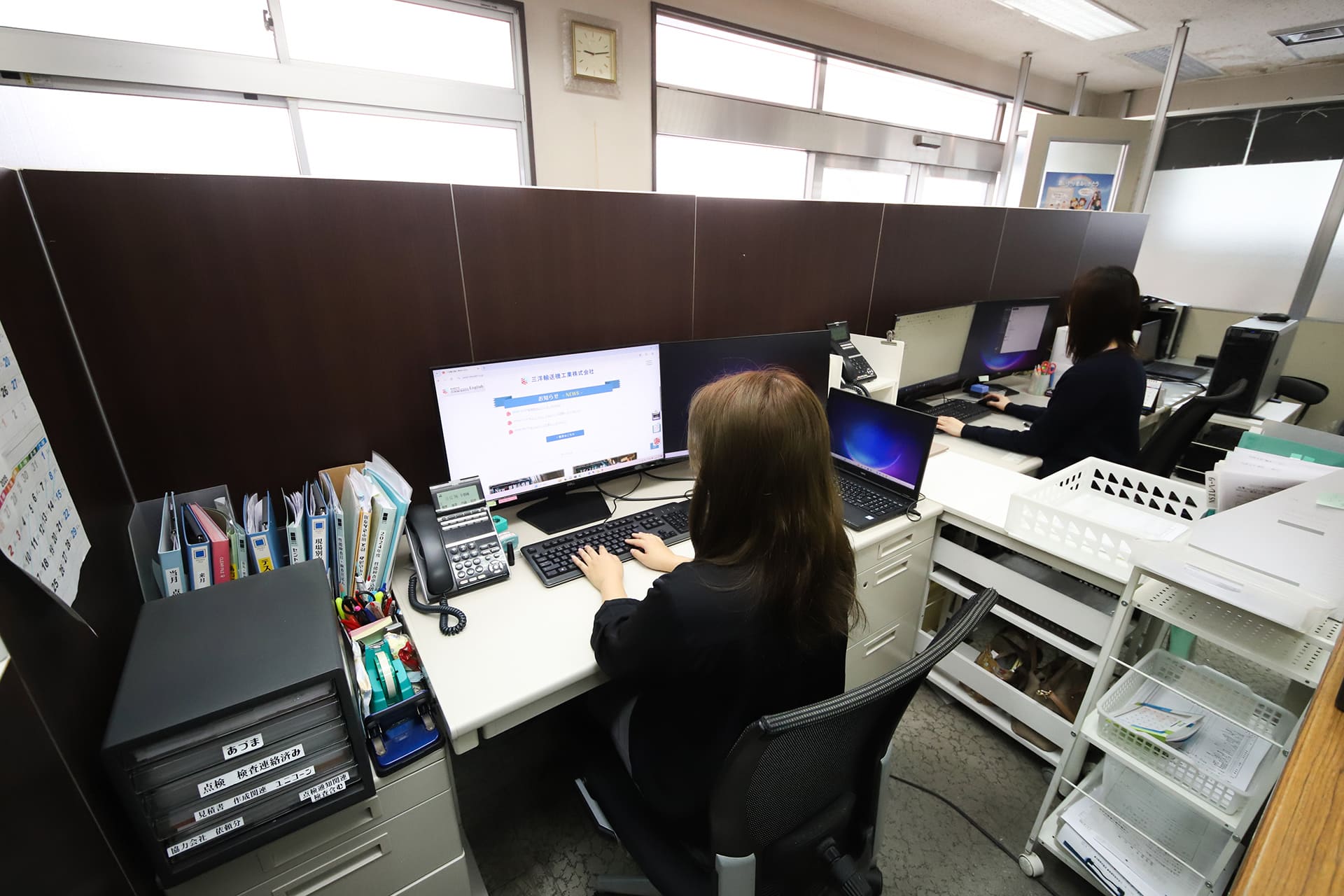 事務作業の様子
